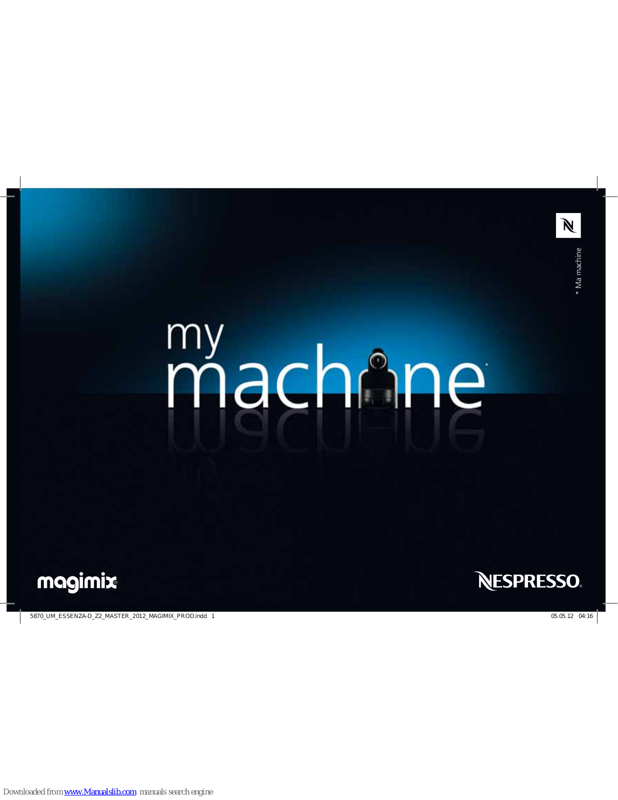 MAGIMIX M100 Nespresso Essenza User Manual