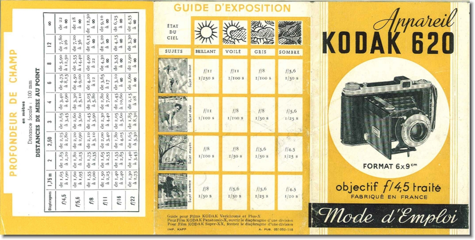 KODAK 620 Instruction Manual