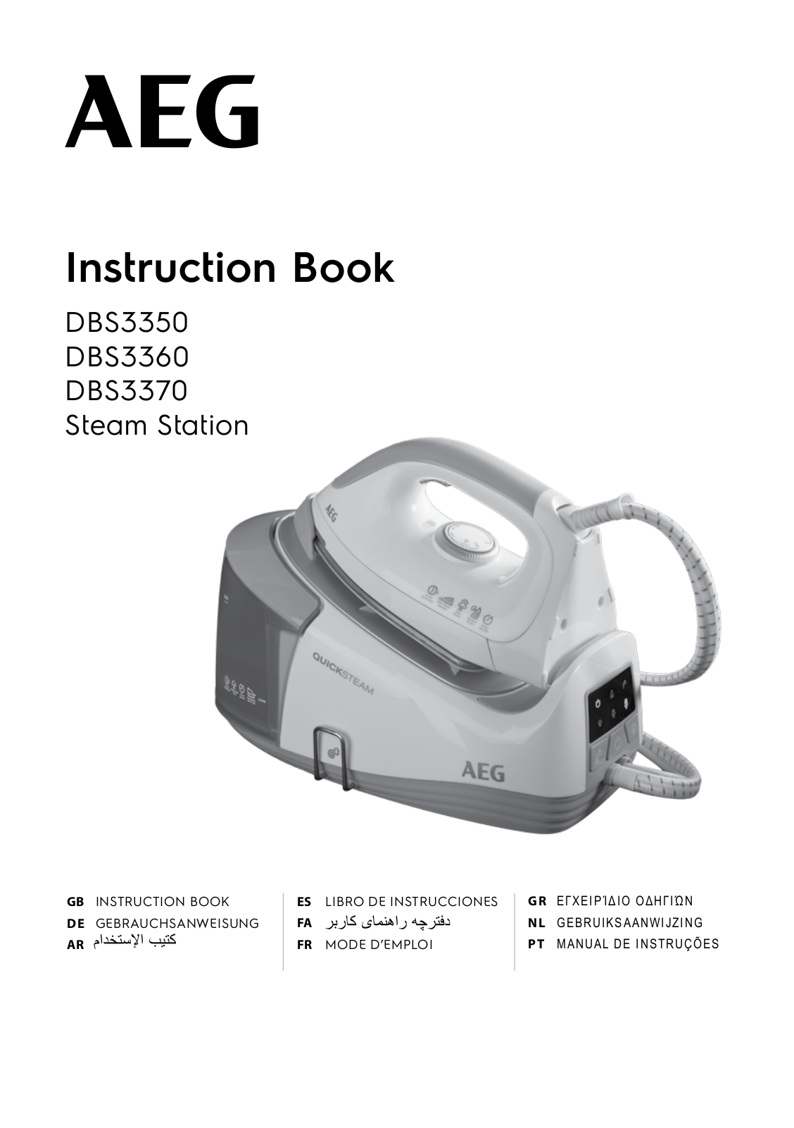 AEG DBS3350, DBS3360, DBS3370 Instruction Book