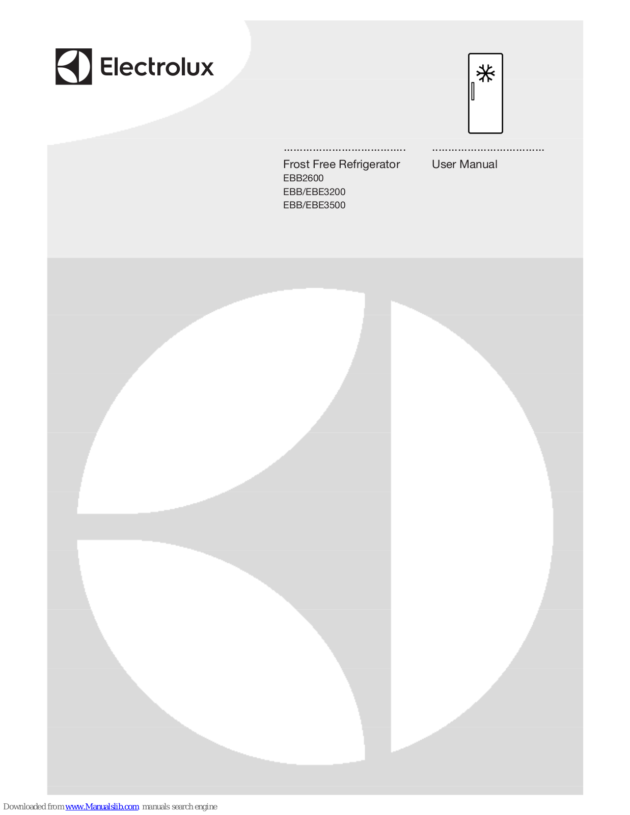 Electrolux EBB2600MG, EBB3200AG, EBE3200MG, EBE3500AG, EBB3500MG User Manual - ManualMachine.com