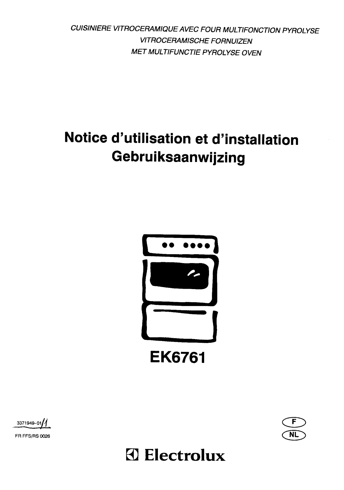 electrolux EK6761 User Manual