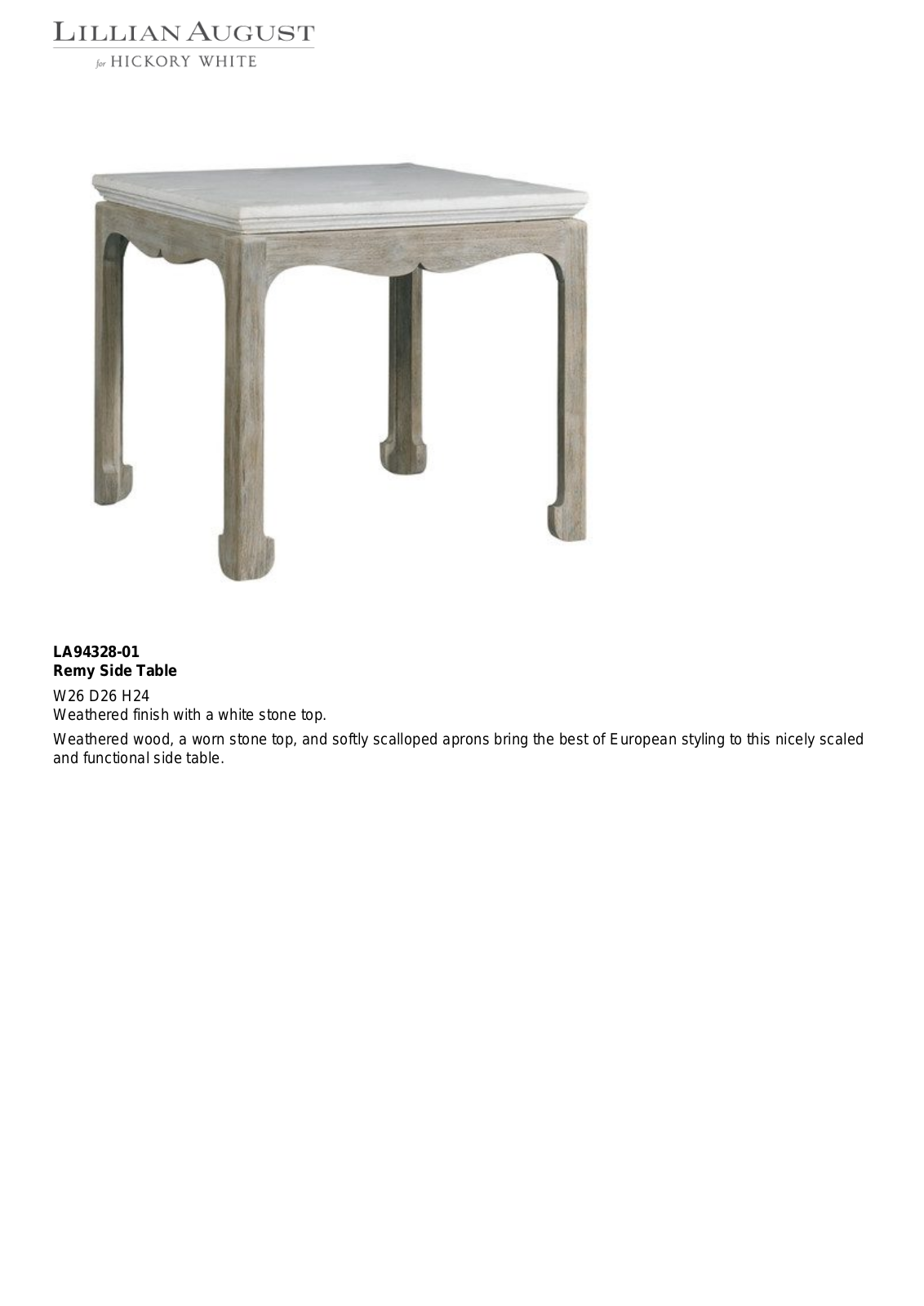 Lillian August PCFE2138 Specifications - ManualMachine.com