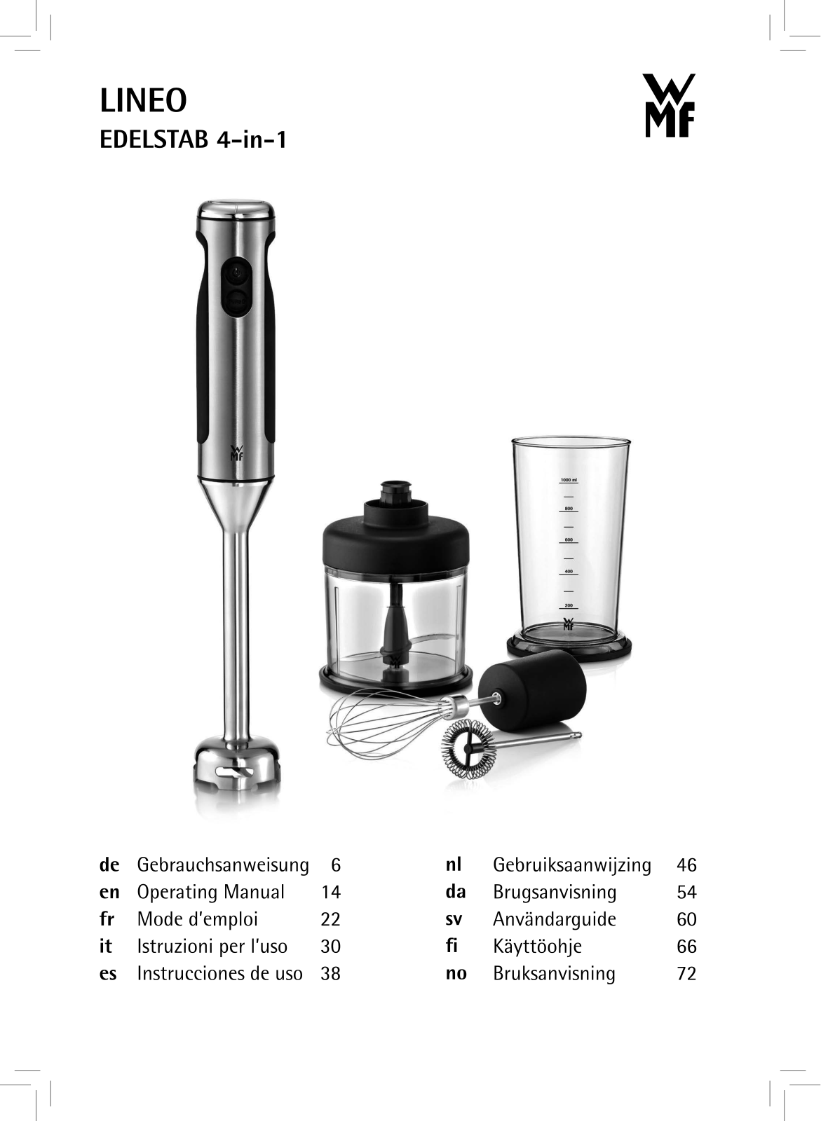 WMF 04.1635.0011 operation manual