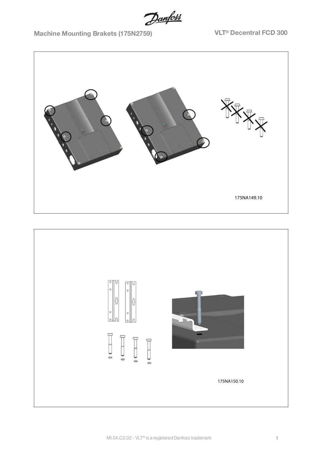 Danfoss VLT Decentral FCD 300 Installation guide