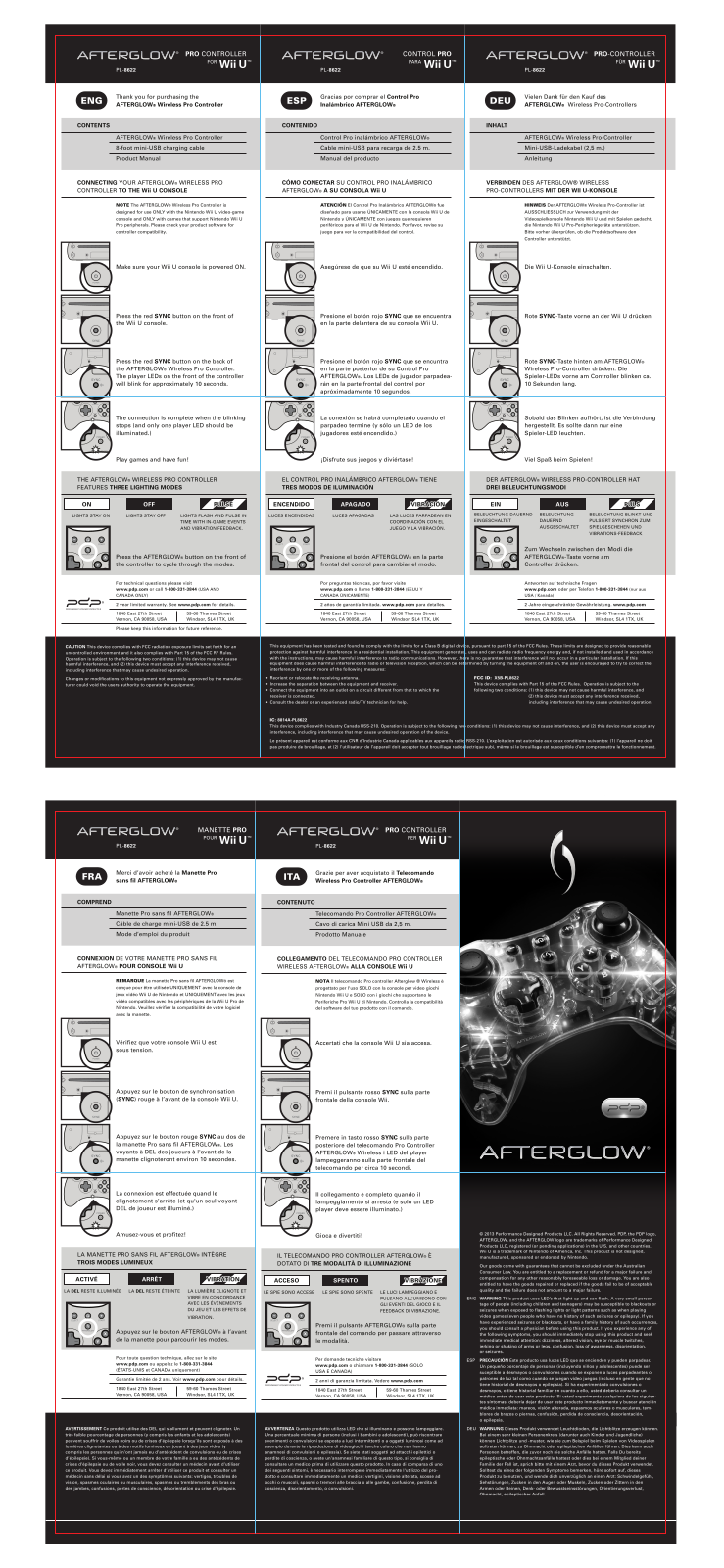 Performance Designed PL8622 Users Manual