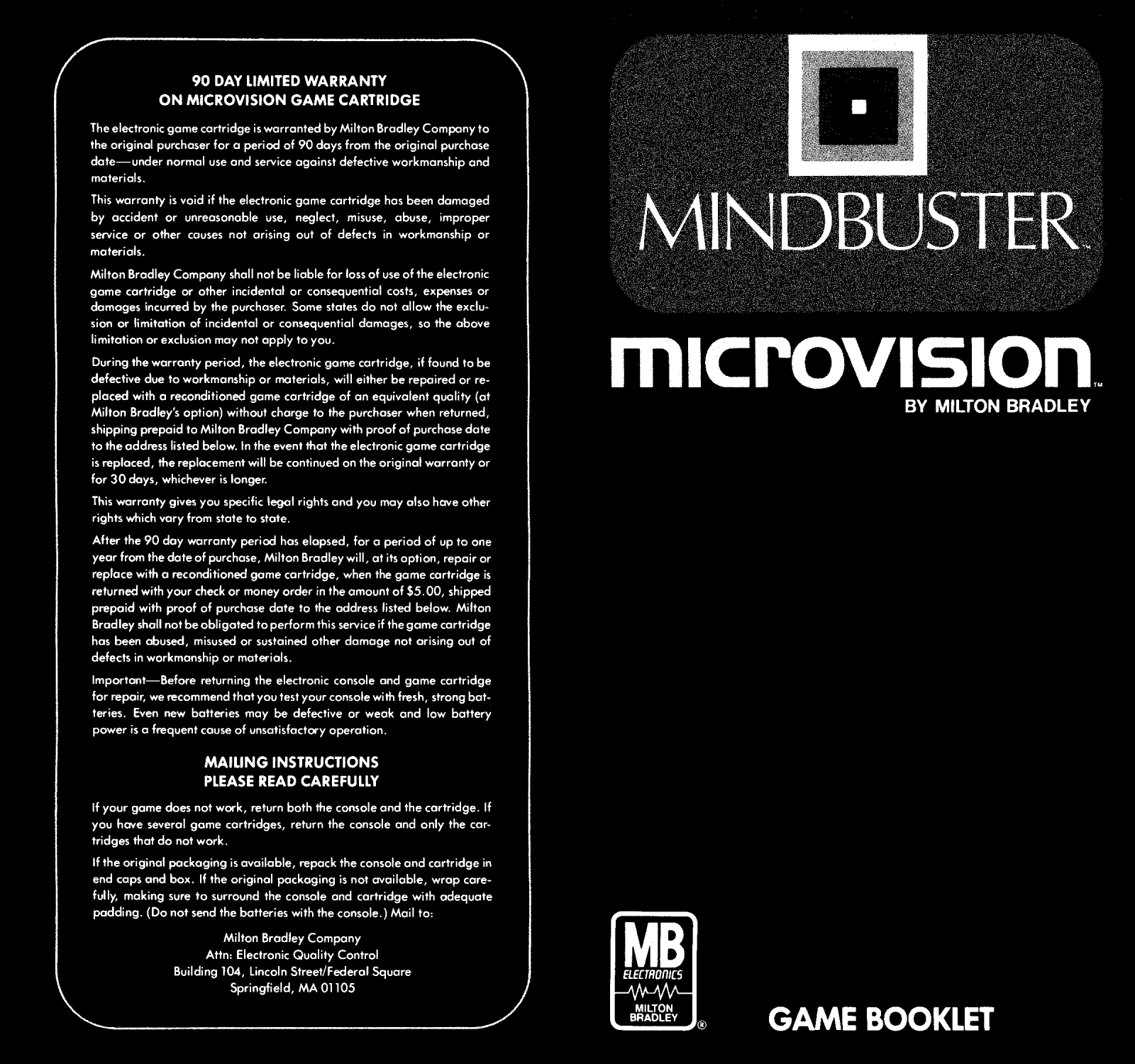 MB Mindbuster User Guide