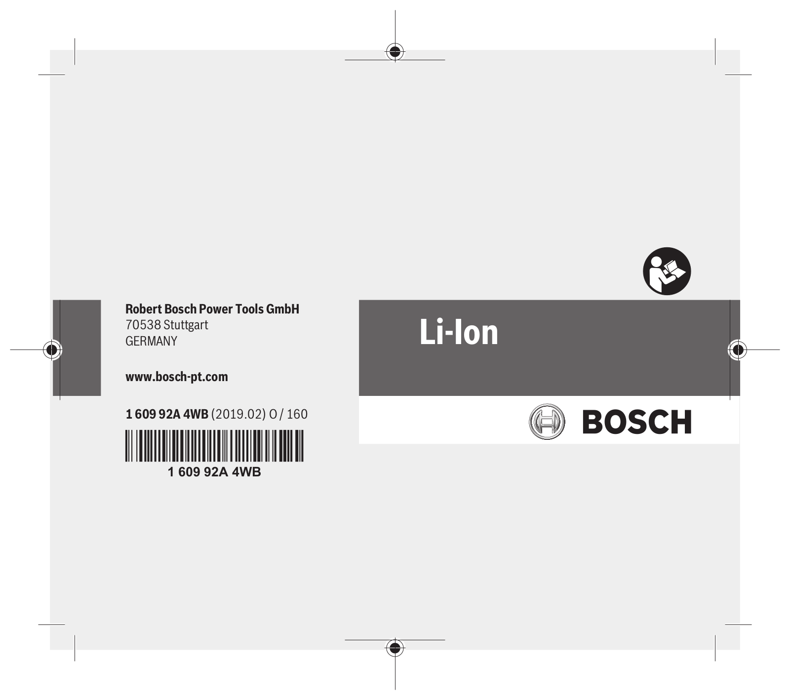 Bosch Li-Ion User Manual