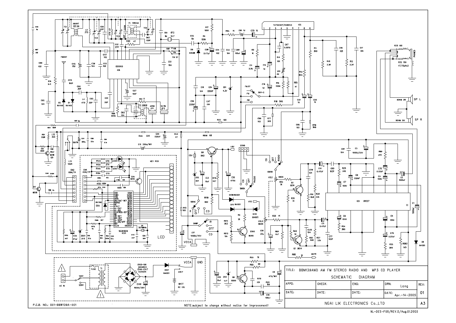 BRITÂNIA BBW-139AMD Schematic