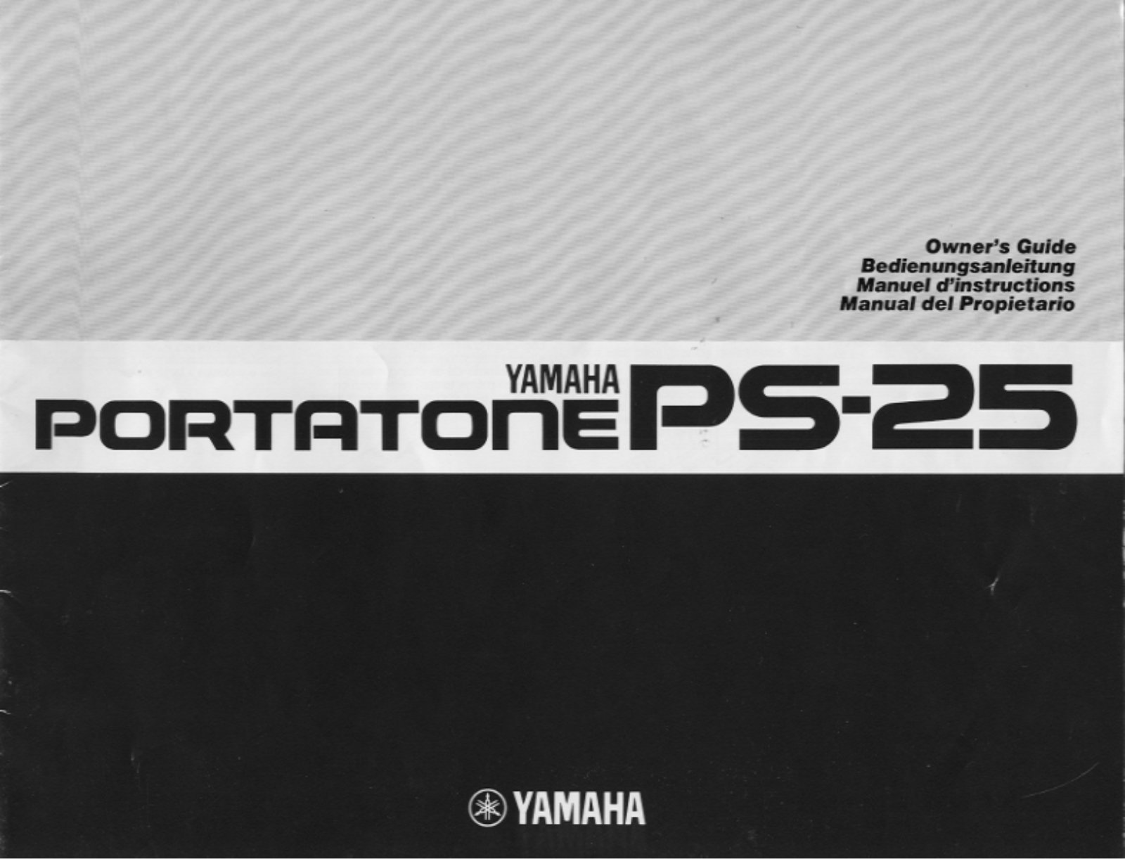 Yamaha PS25, PS25E User Manual