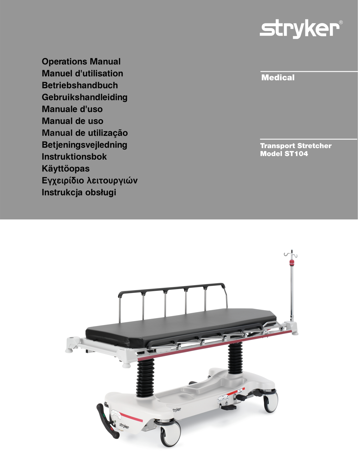 Stryker ST104 User manual