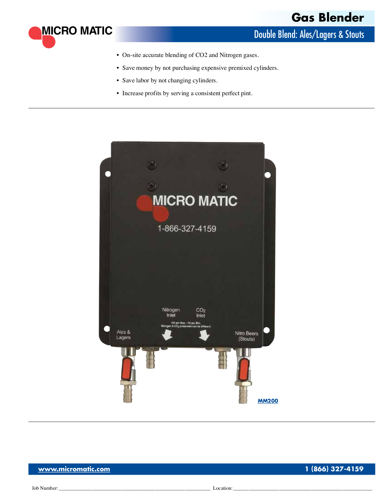 Micro Matic MM200 User Manual