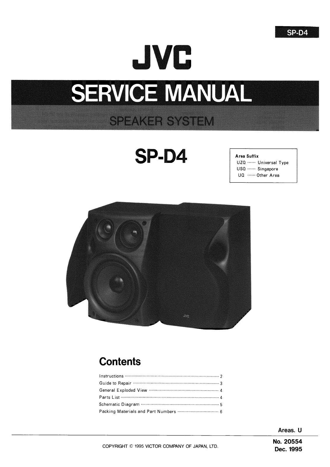 JVC SPD-4 Service manual