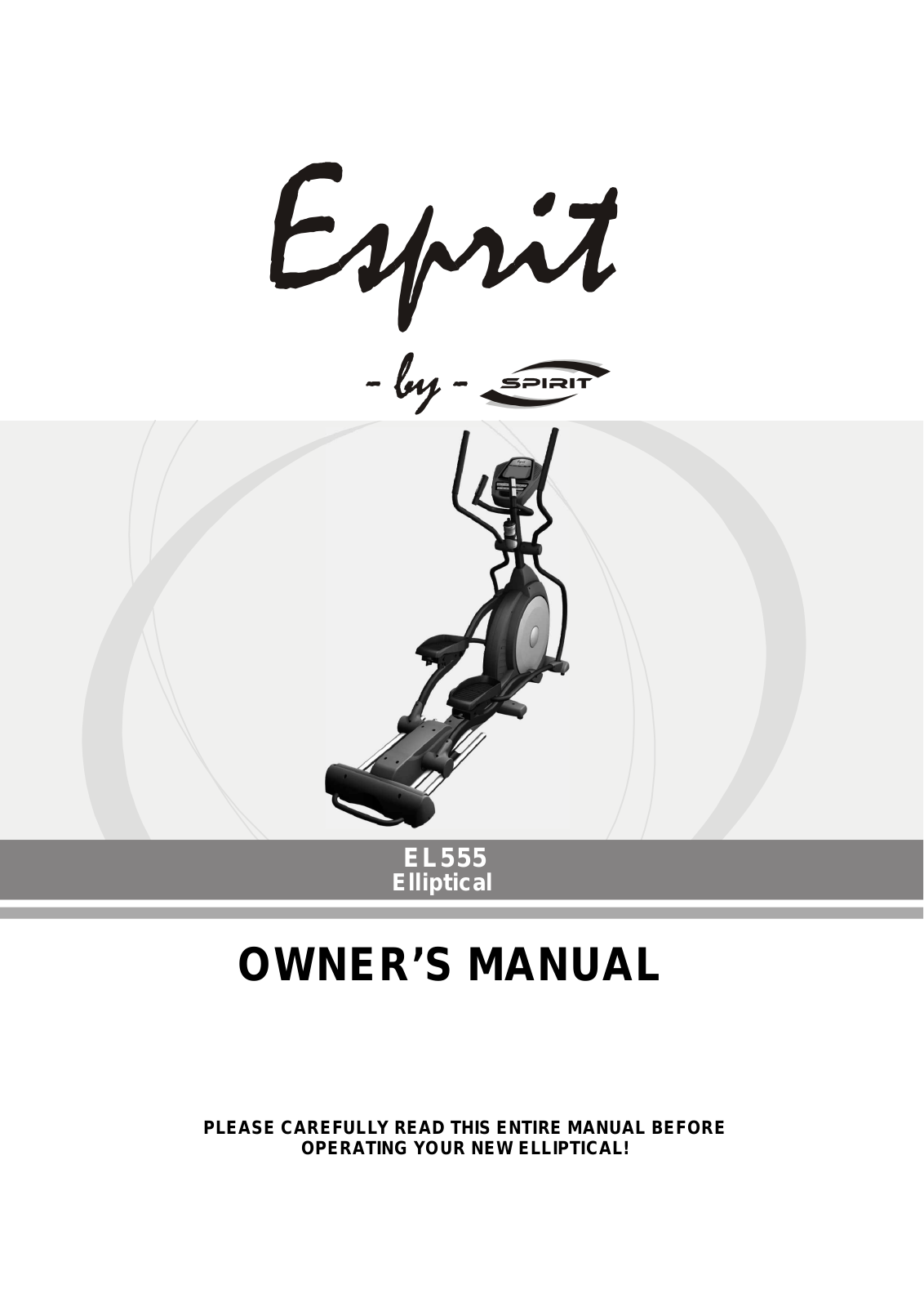 ESPRIT EL555 User Manual