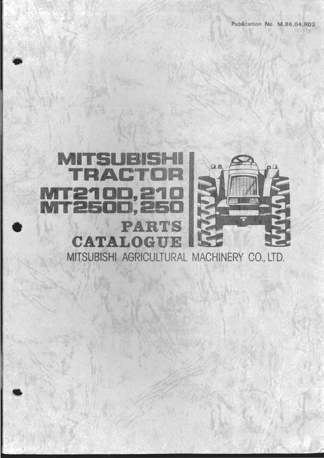 Mitsubishi MT210D, MT2100, MT210, MT250D, MT250 Parts Catalog