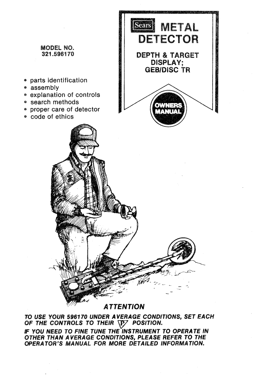 Whites Electronics SEARS 59617 User Manual