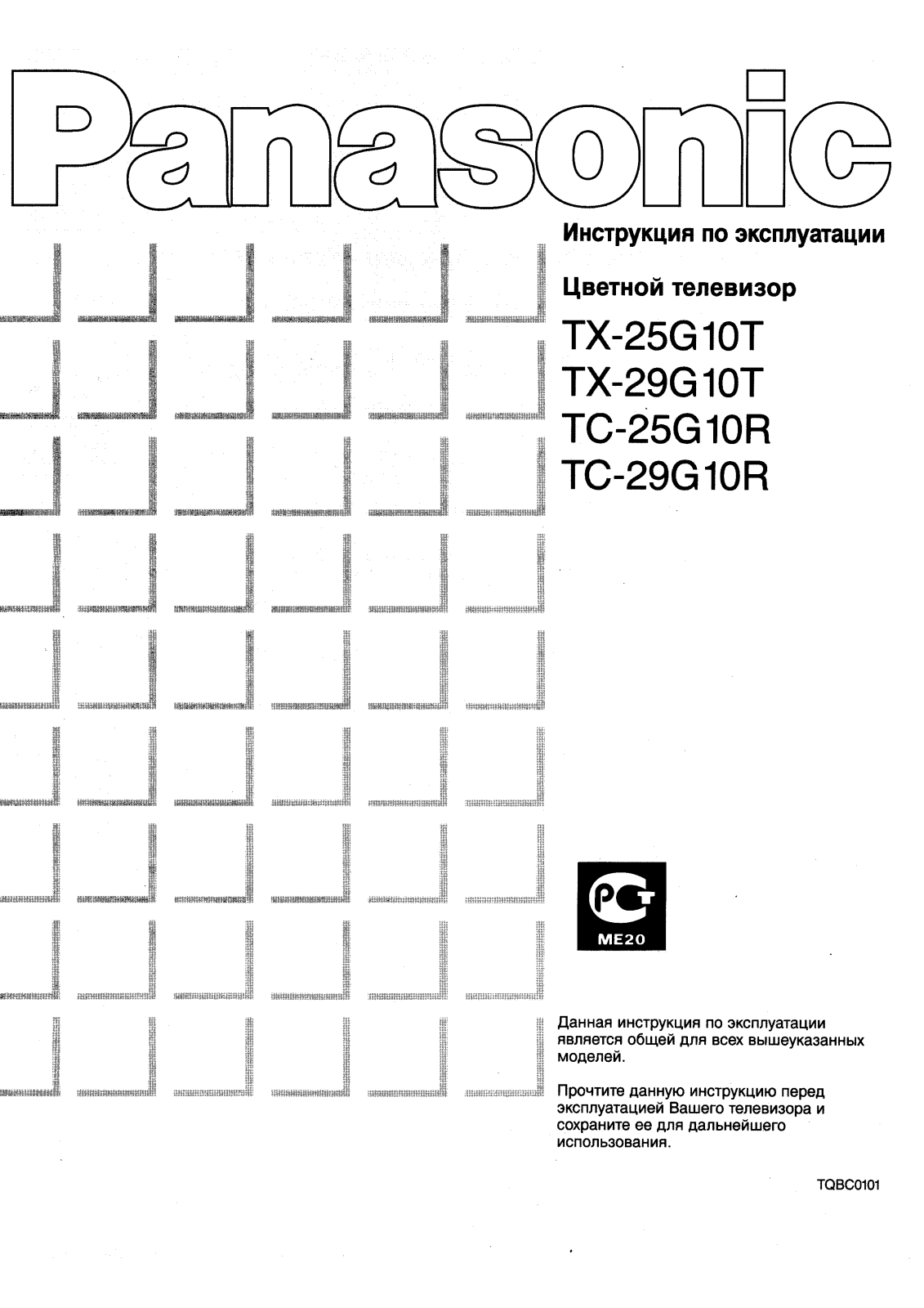 Panasonic TX-25G10T User Manual