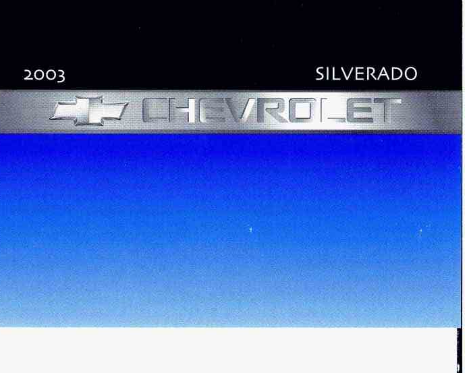 Chevrolet Silverado 2003 Owner's Manual