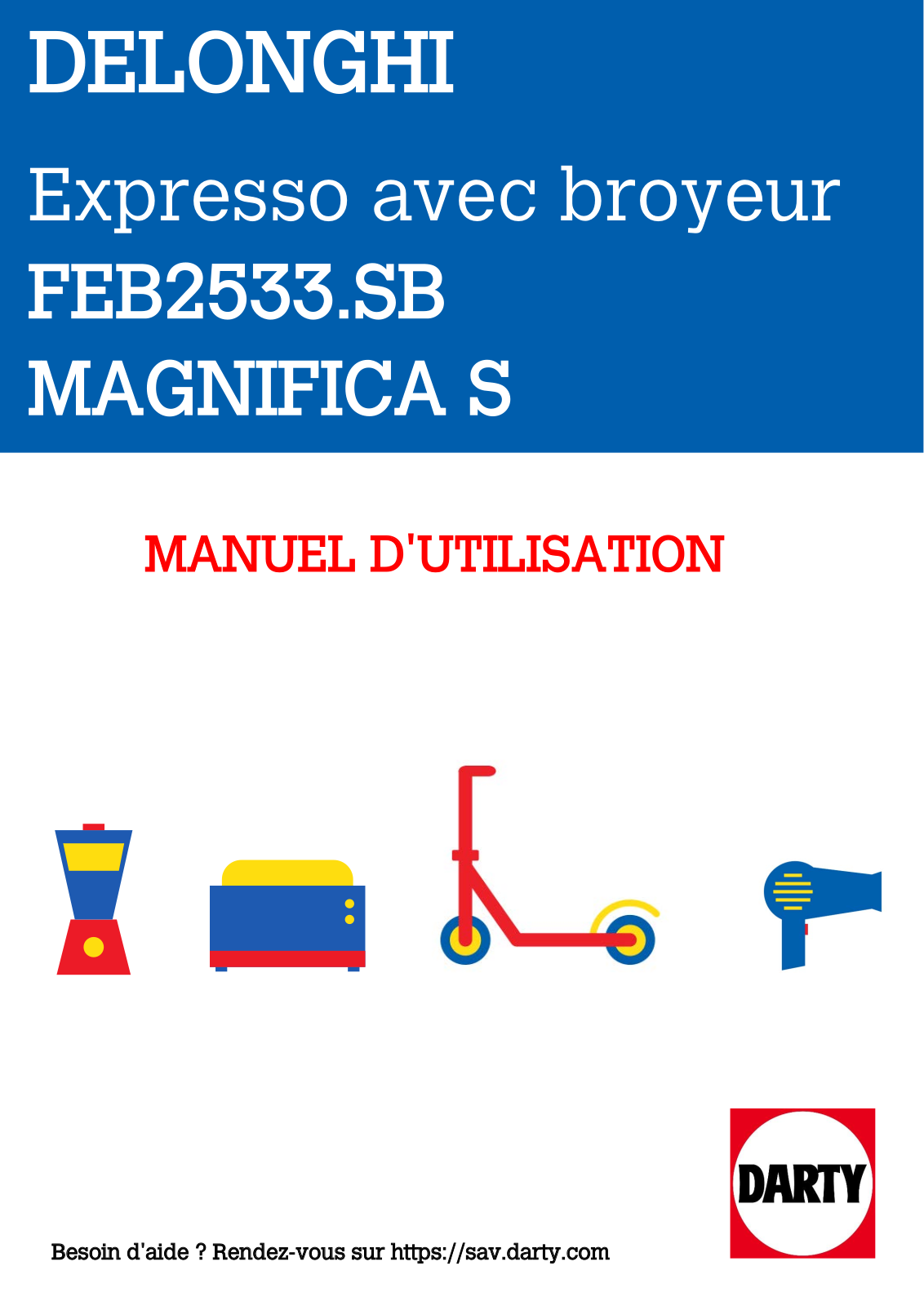 DELONGHI FEB2533.SB User Manual