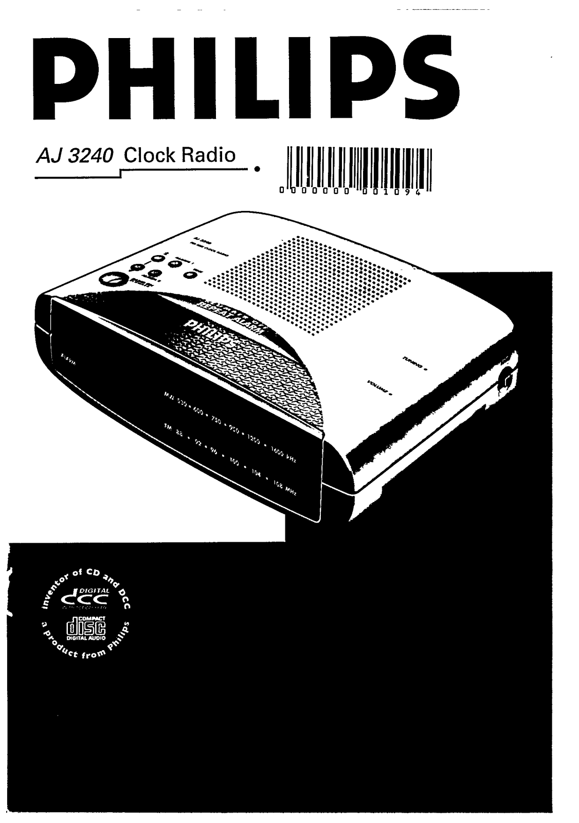 Philips AJ3240/04, AJ3240/00 User Manual