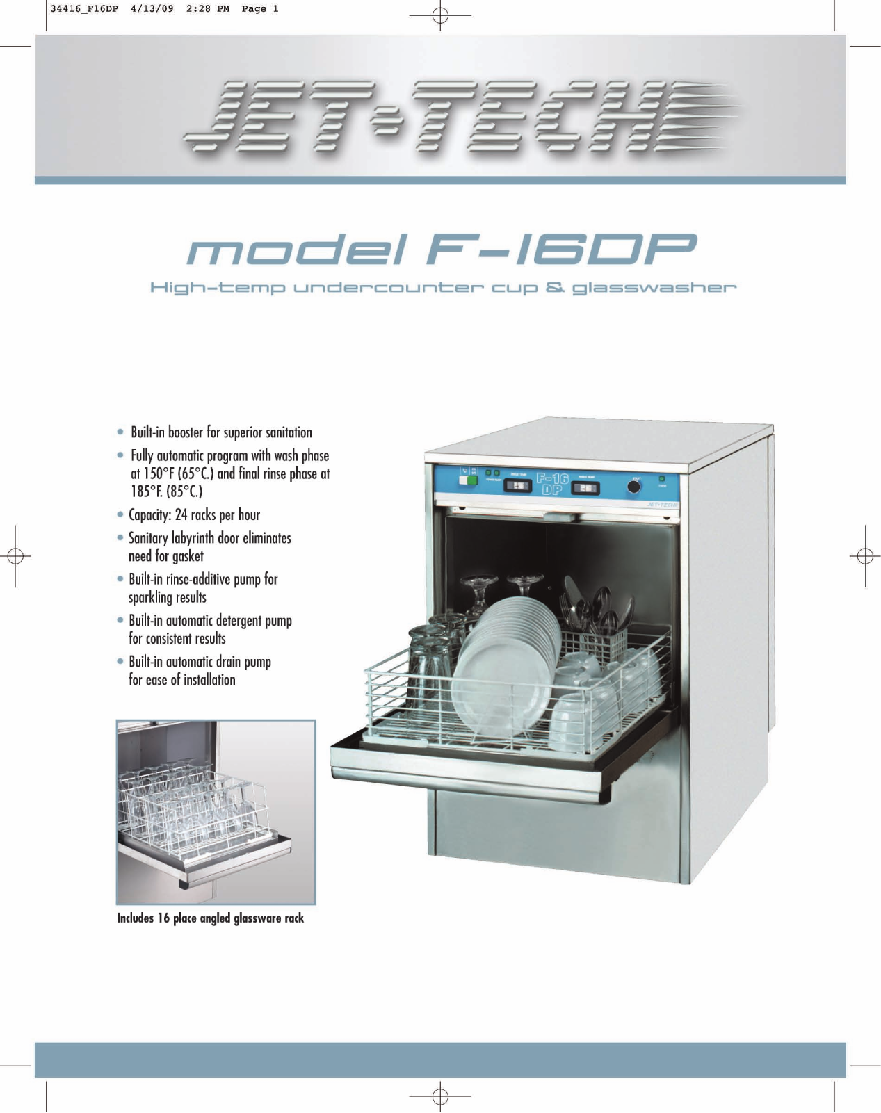 Jet Tech F-160P User Manual