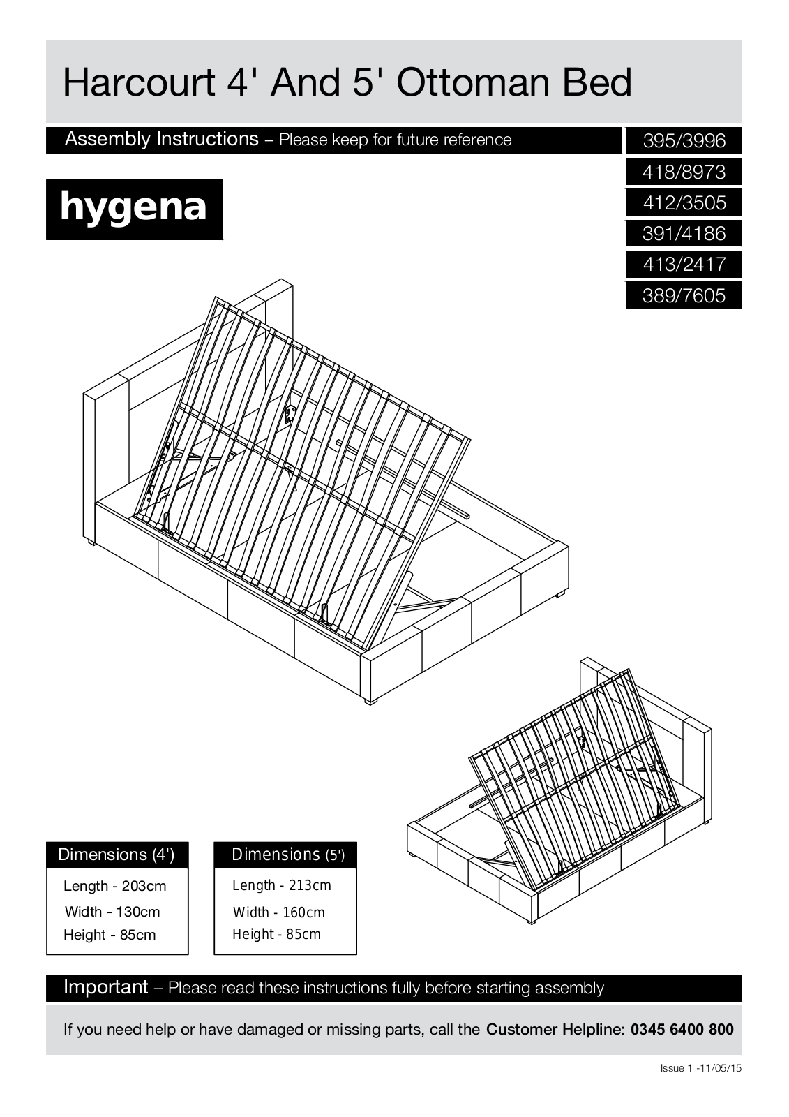 Hygena 395-3996 Instruction manual