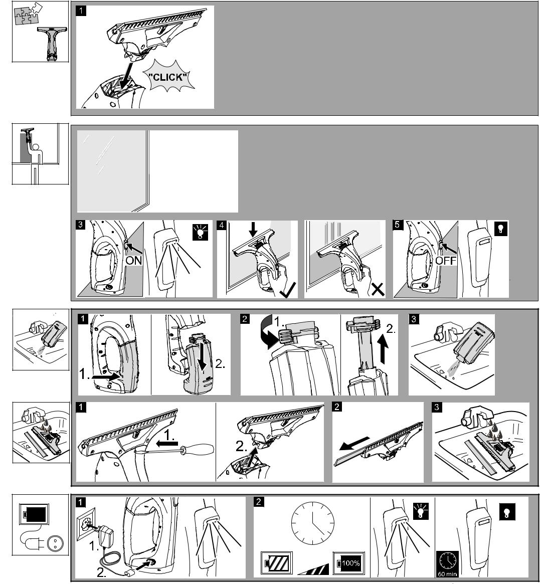 Karcher WV1 Instruction manual