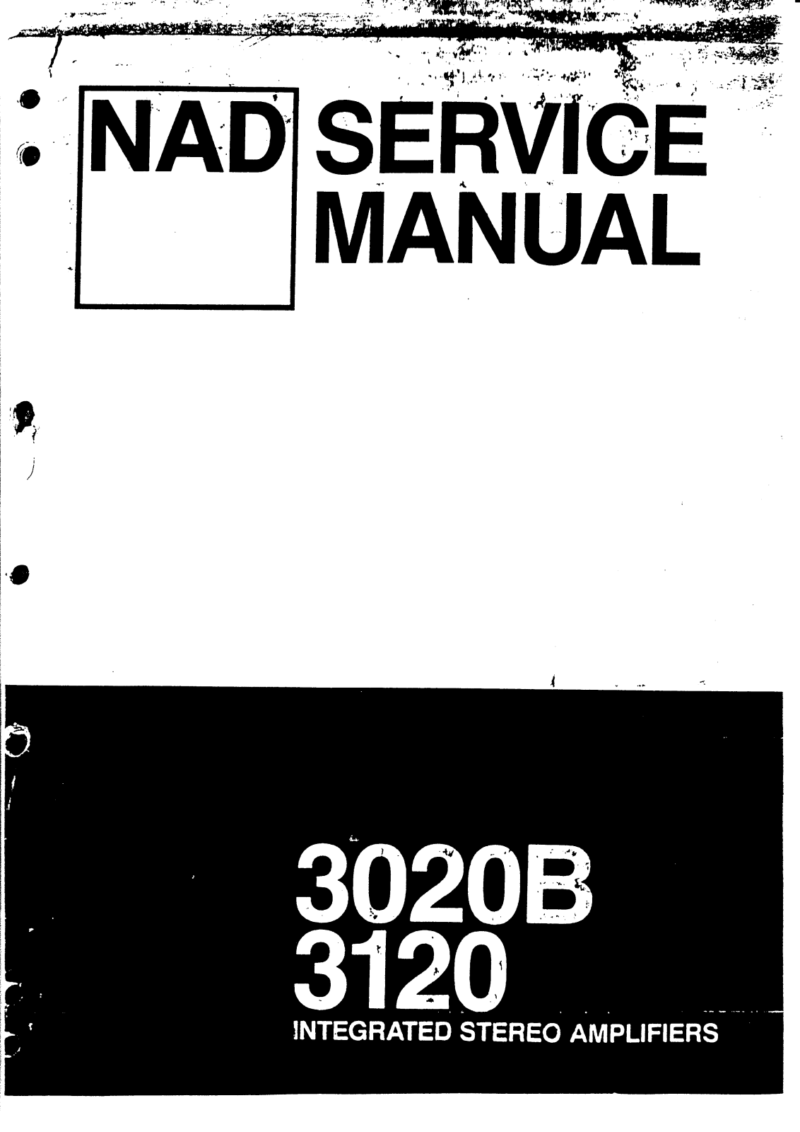 NAD 3120, 3020-B Service manual