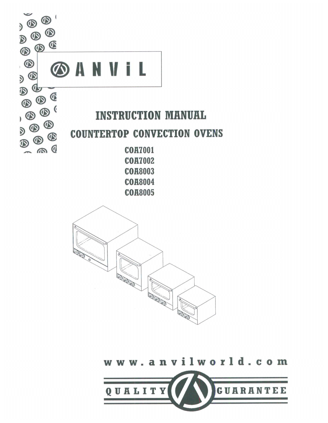 Anvil America COA7001 Installation  Manual