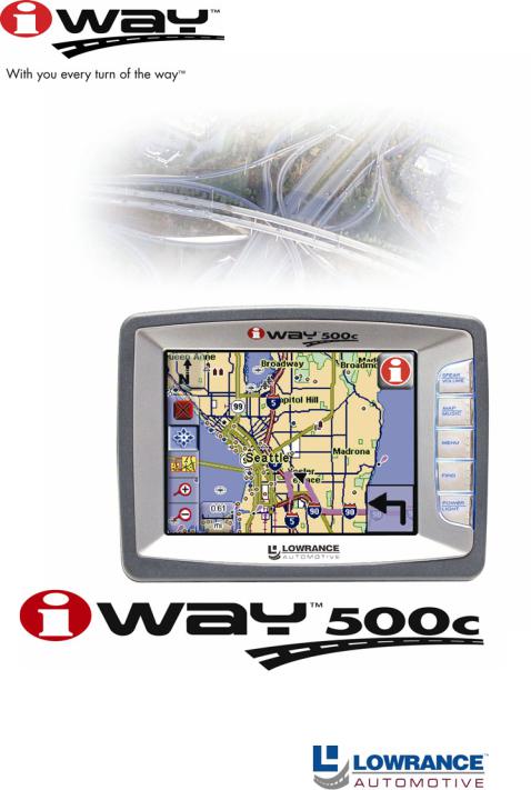 LOWRANCE iWAY 500C User Manual