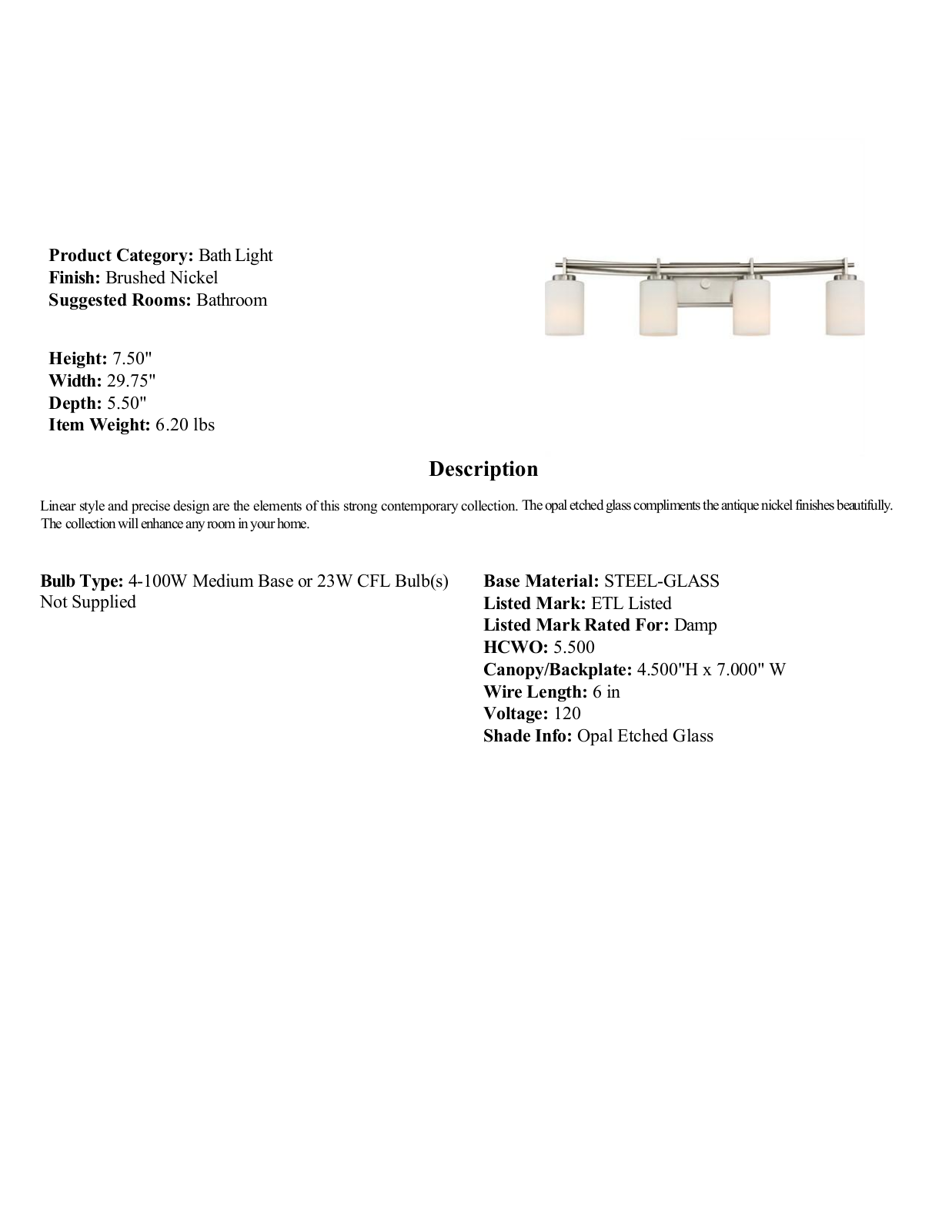Wade Logan LTDR3765 Specifications - ManualMachine.com