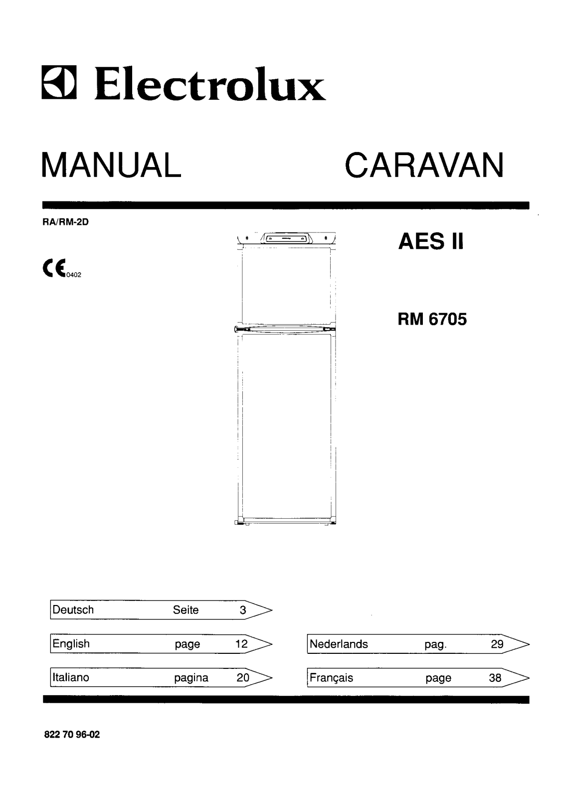 AEG RM6705 User Manual