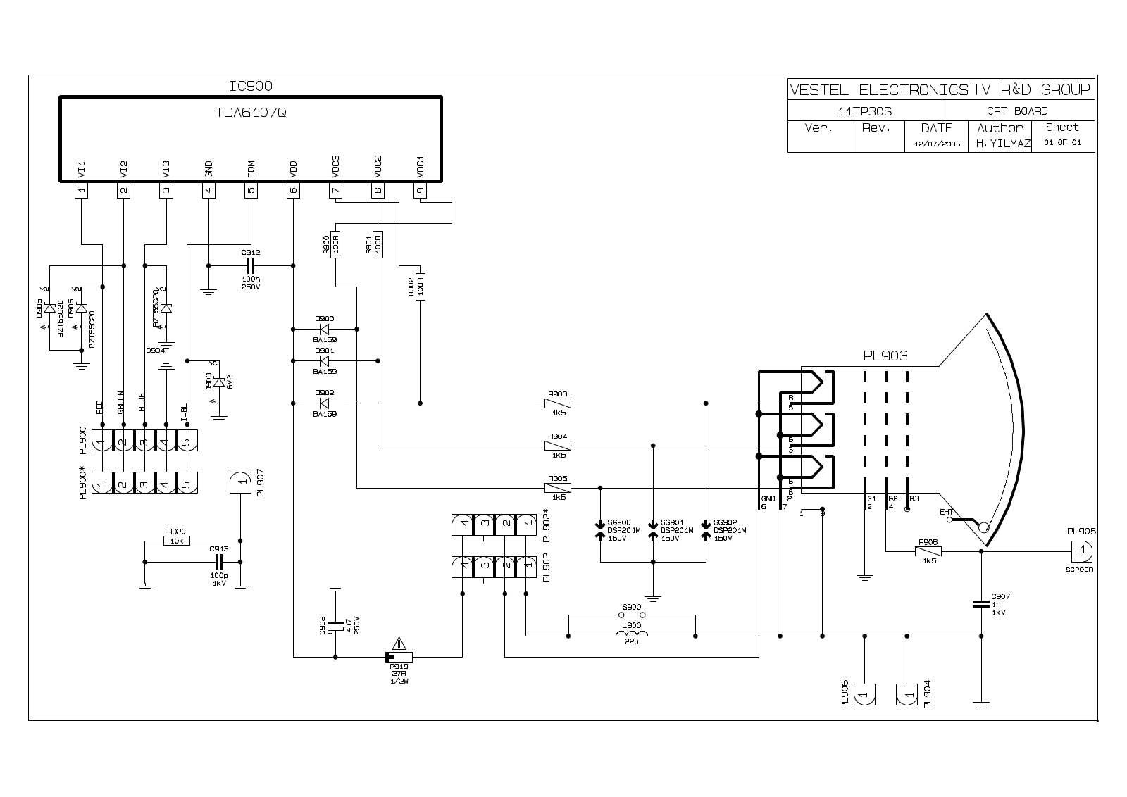 Vestel 11TP30S schematic