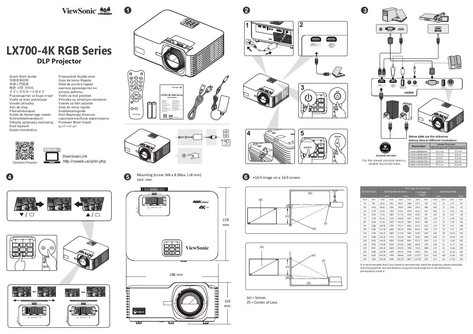 Viewsonic LX700-4K RGB, VS19895 Quick Start Guide - ManualMachine.com