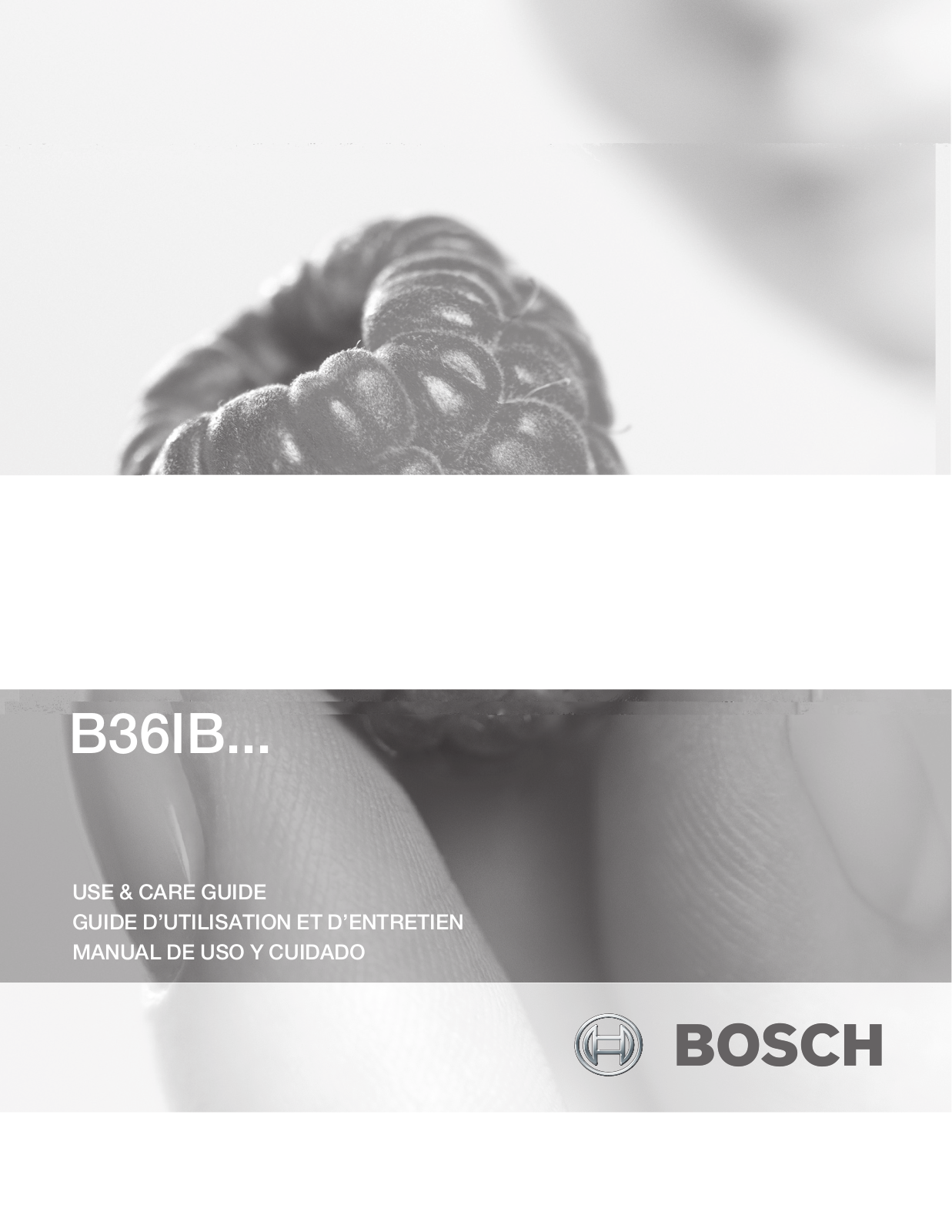 Bosch B36IB User Manual