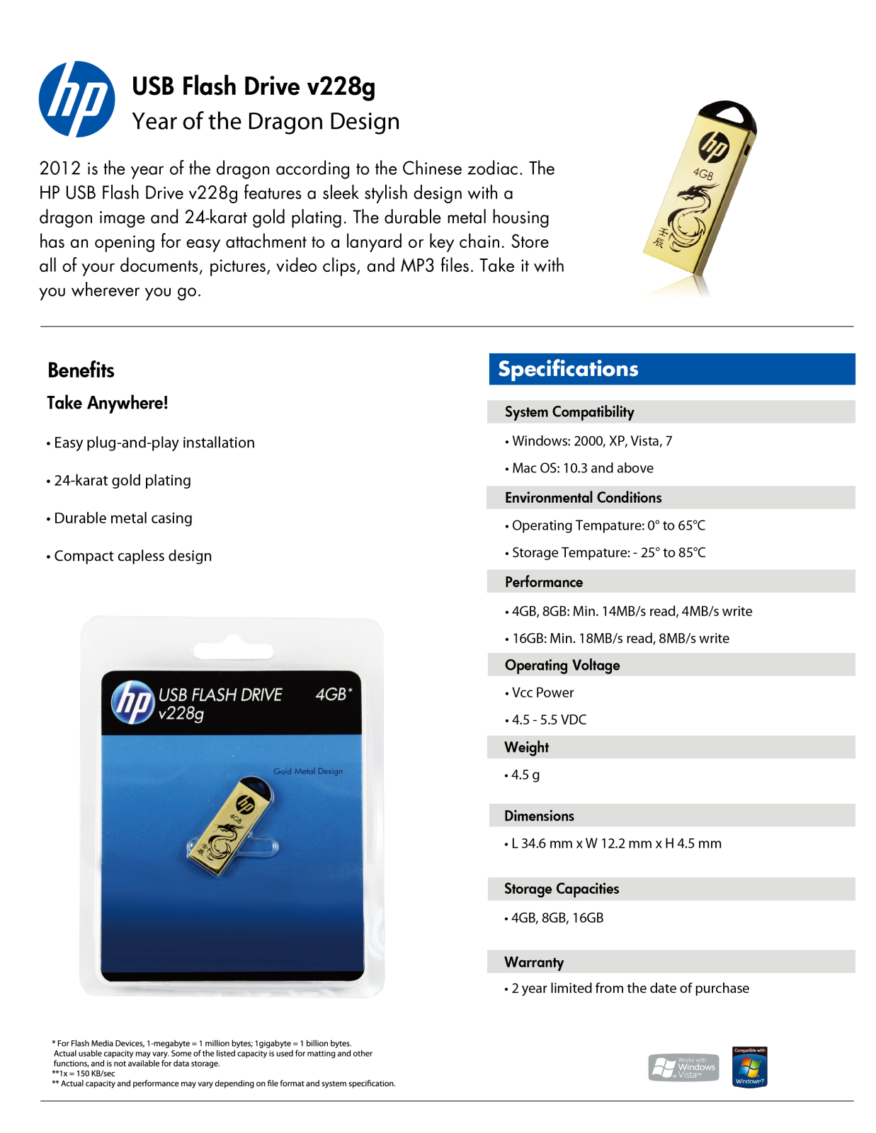 HP v228g Product Information