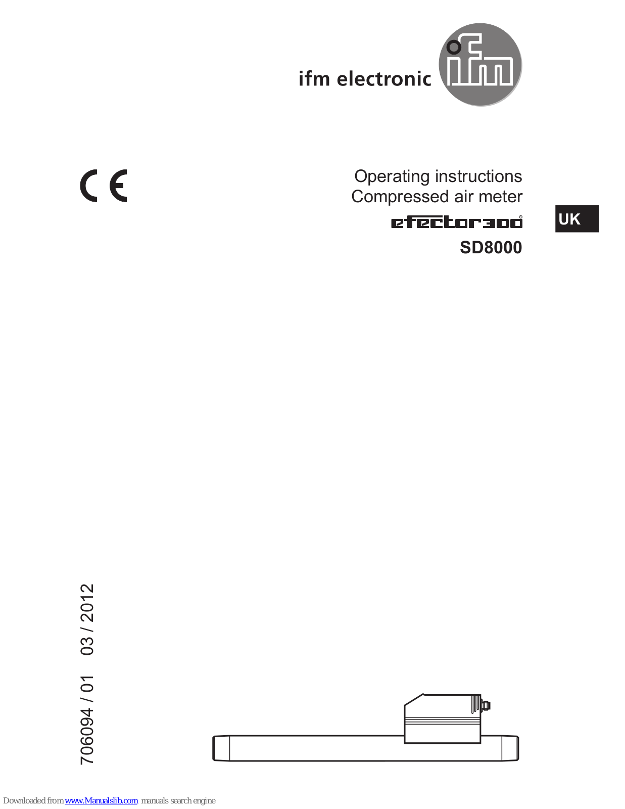 IFM Electronic SD8000 Operating Instructions Manual