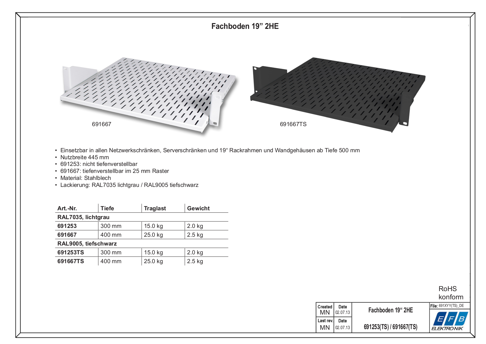 EFB 691253TS User Manual