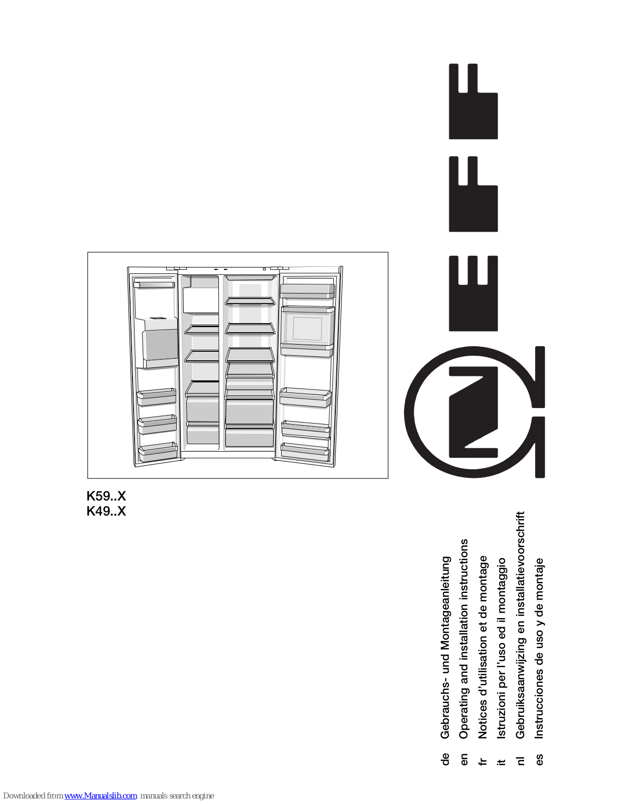 NEFF K49..X, K59..X Operating And Installation Instructions