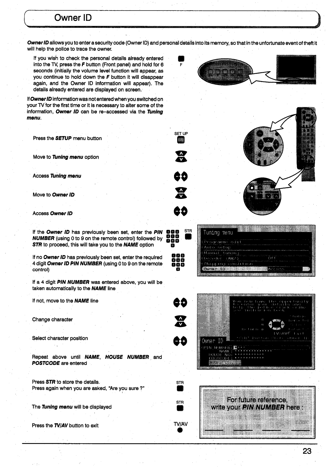 Panasonic TX-28PG45 User Manual