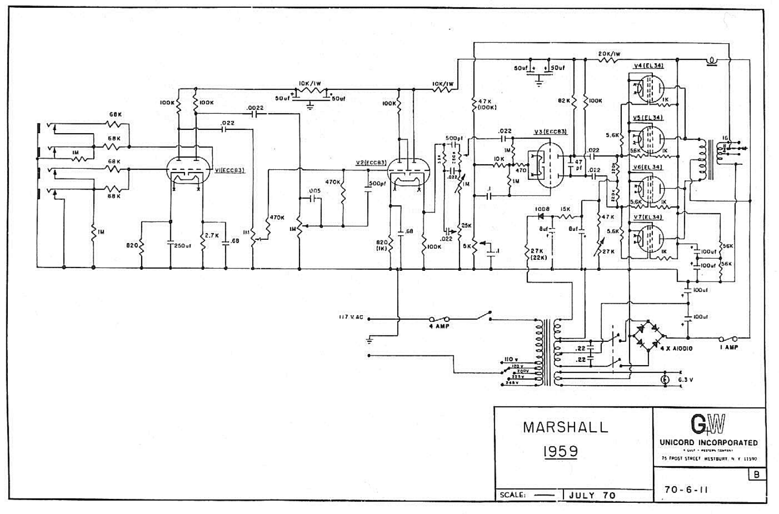 Marshall 1959 schematic