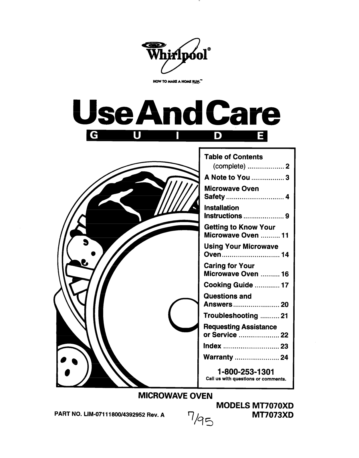 Whirlpool MT7070XD, MT7073XD User Manual - ManualMachine.com