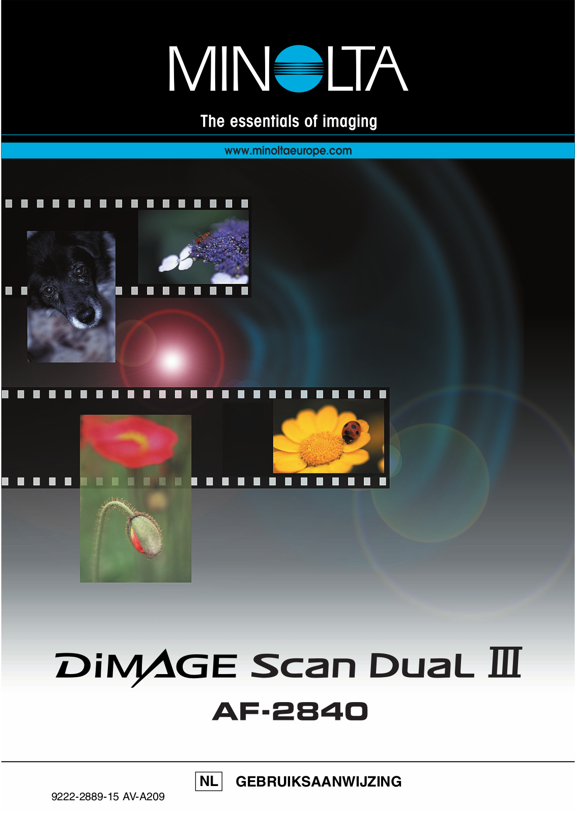 Minolta DIMAGE SCAN DUAL III, AF-2840 User Manual