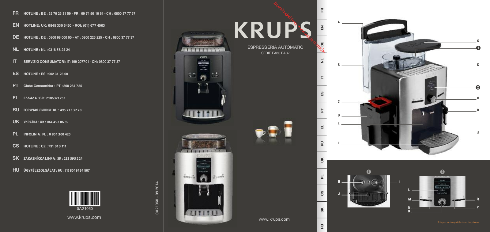 KRUPS EA82FB10 User Manual