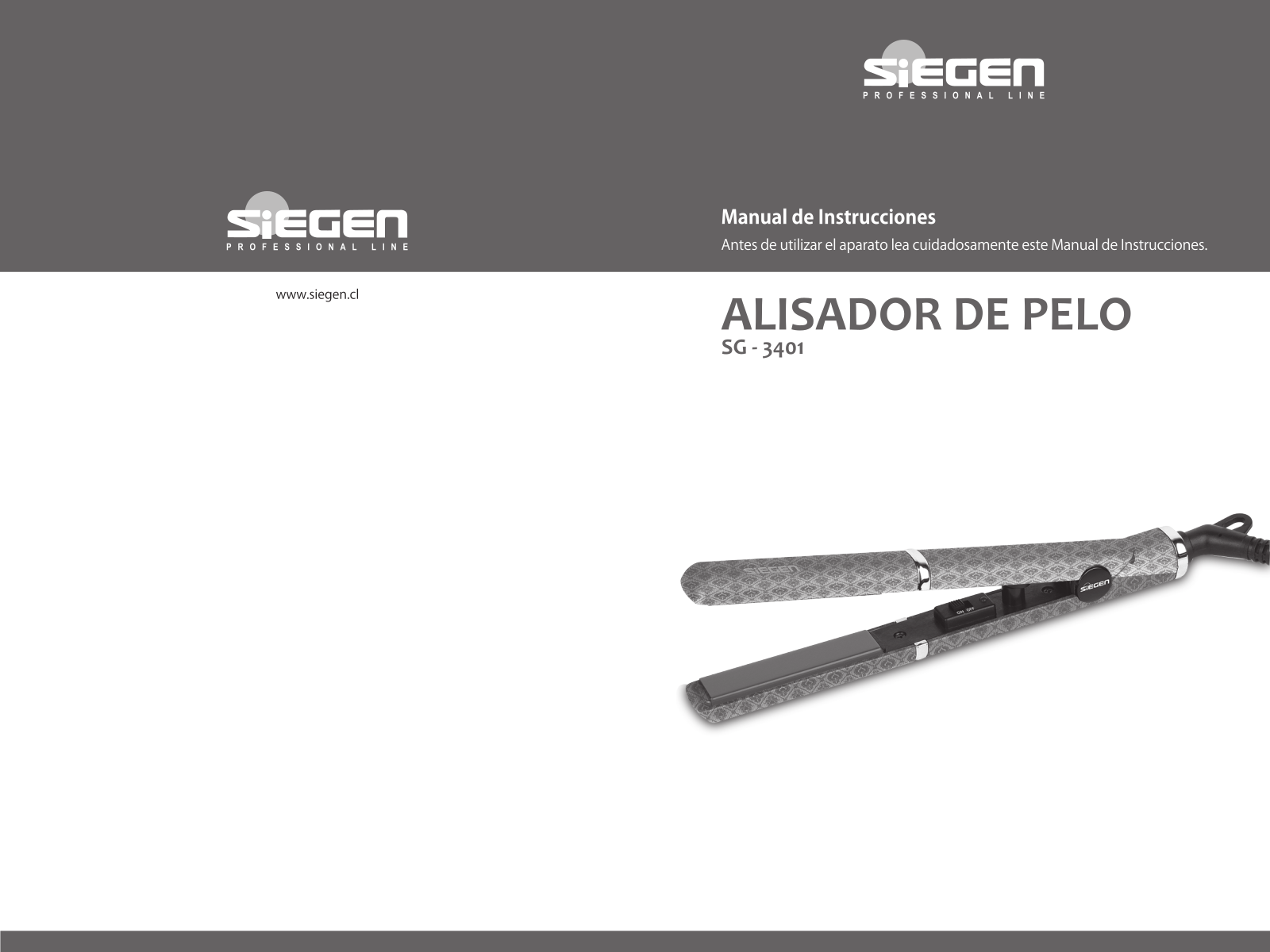 Siegen SG-3401 User Manual