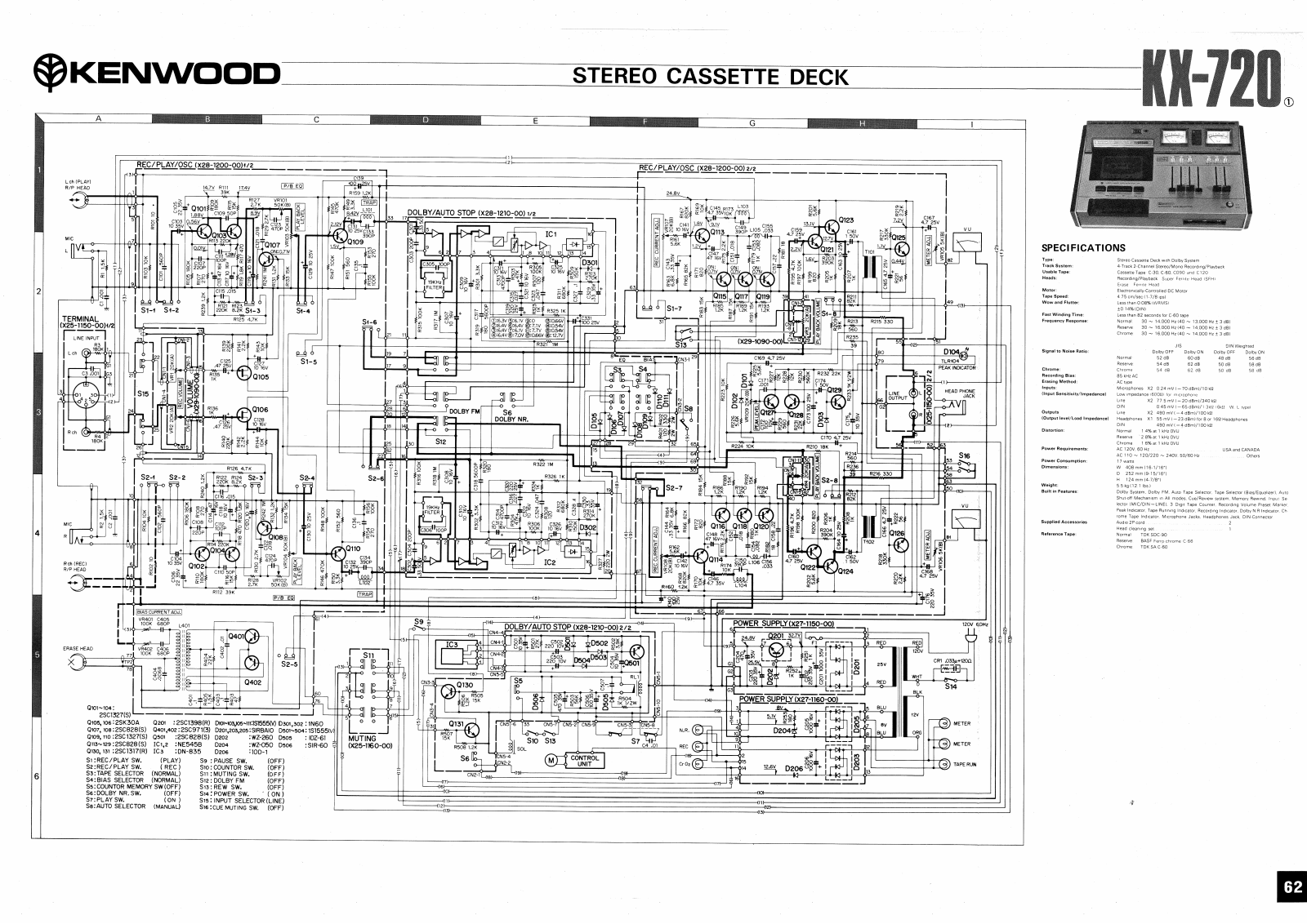 Kenwood KX-720 Service Manual