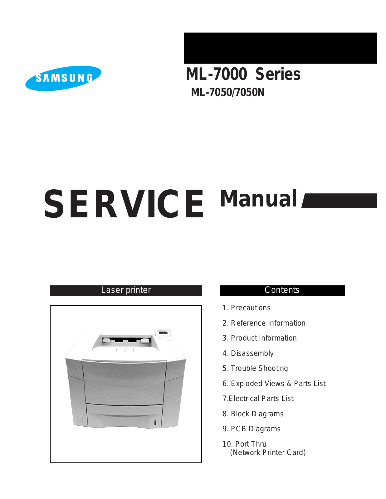 SAMSUNG ML7050XEF Service Manual