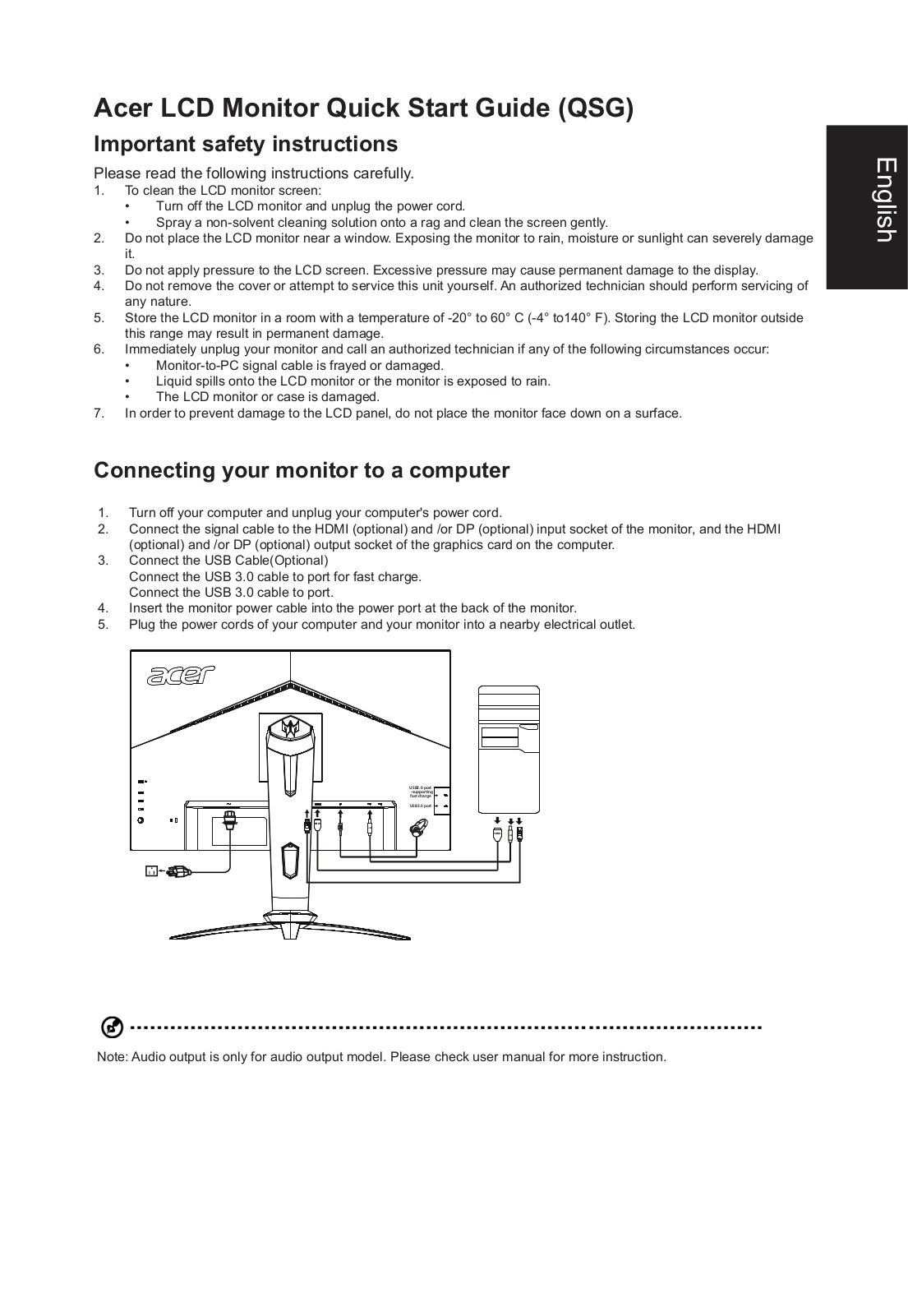 Predator UM.HX3EE.X07 Quick Start Guide - ManualMachine.com