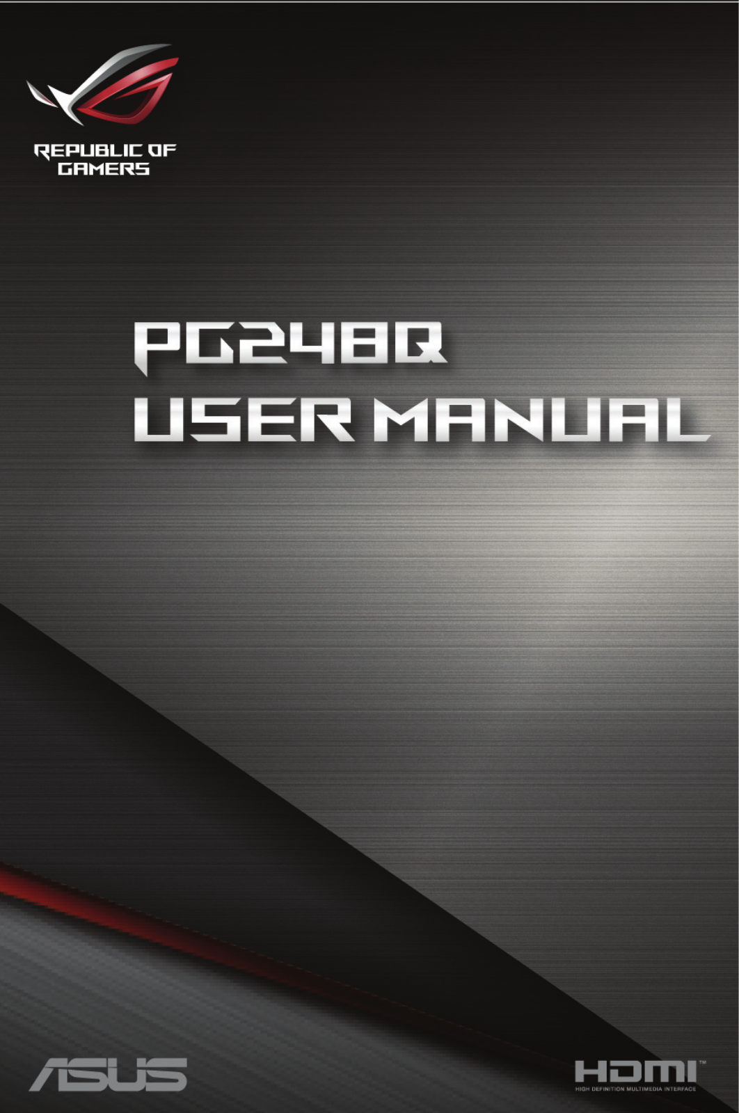 ASUS ROG Swift PG248Q operation manual