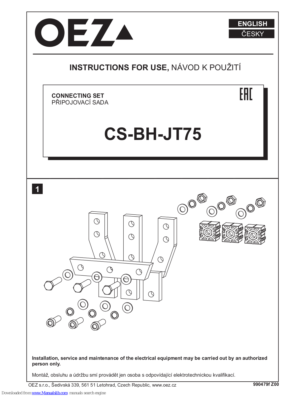 OEZ CS-BH-JT75 Instruction Manual