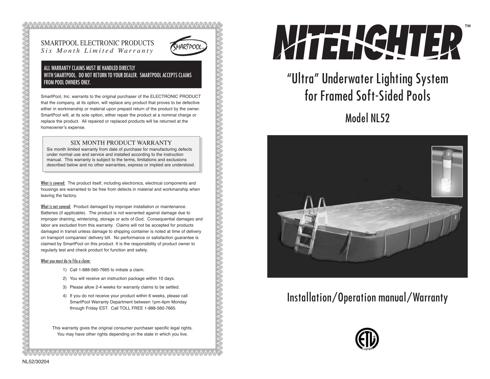 NITELIGHTER NL52 installation Guide - ManualMachine.com